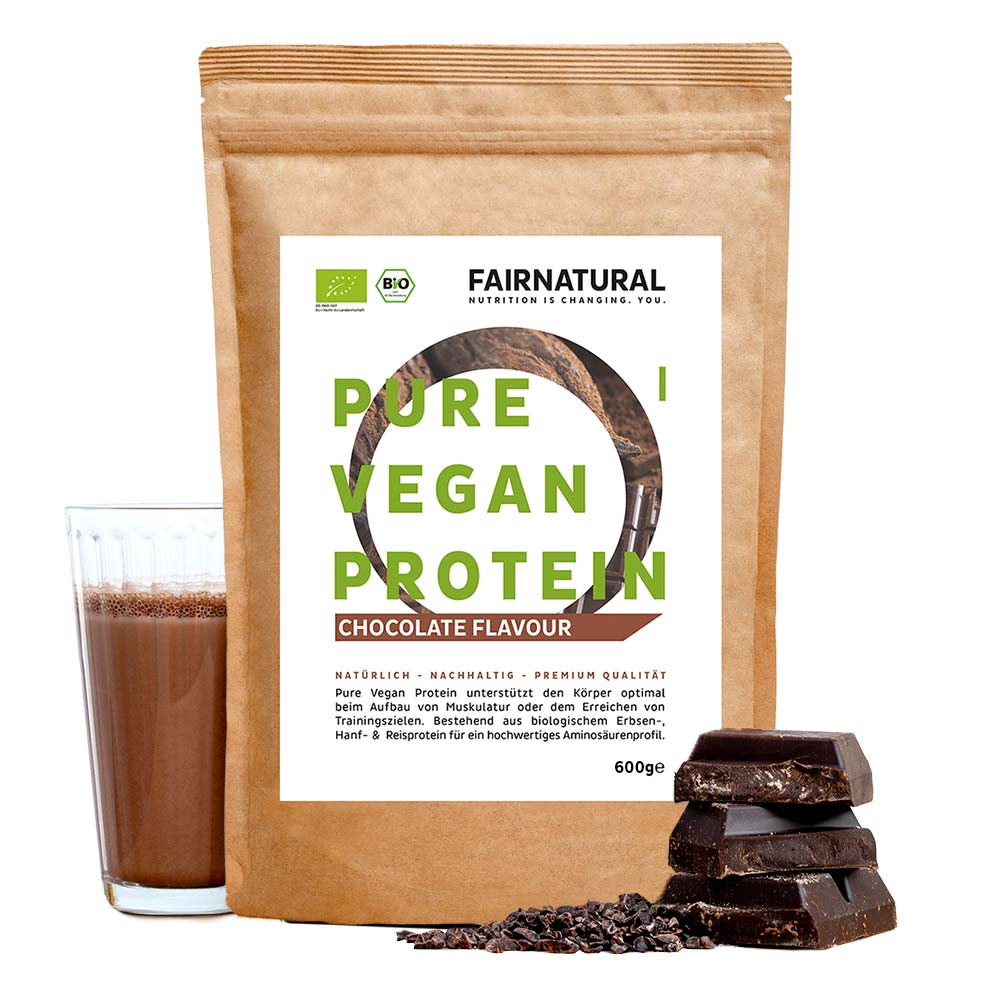 Chocolat en poudre protéiné vegan bio sans soja