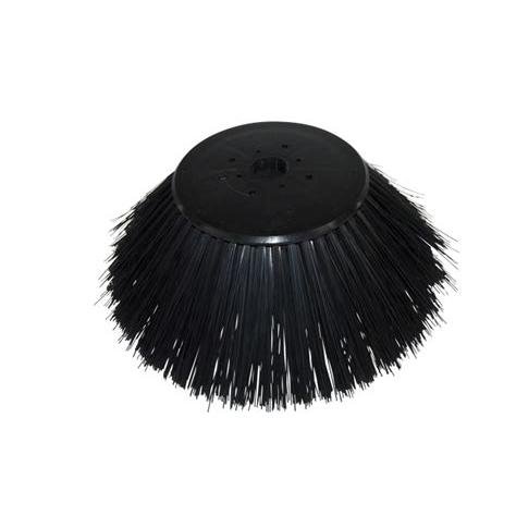 La balayeuse latérale - Balimat 3300 de Diversey Deutschland GmbH & Co. OHG est une balayeuse latérale de rechange noire avec des poils raides pour le Balimat 3300. Elle a un moyeu en plastique rond et est illustrée sur un fond blanc. Emballage : 1 pièce.