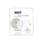 San Seni Classic Maxi protection contre l'incontinence par TZMO Deutschland GmbH – Paquet de 30 pièces pour faiblesse vésicale, avec protection anti-fuite sécurisée. Détails du produit et logo sur emballage blanc.