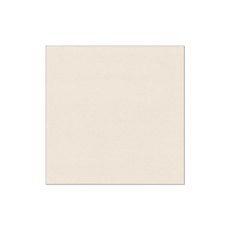 Sur un fond blanc, une toile carrée simple dans une teinte crème est présentée, rappelant une pièce élégante de la PAPSTAR « ROYAL Collection » serviettes de la PAPSTAR GmbH.