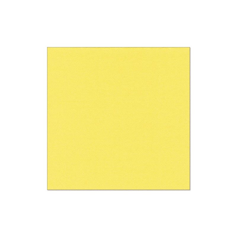 Un carré jaune uni avec une texture discrète, centré sur blanc - cela rappelle la simplicité élégante des 20 serviettes PAPSTAR "ROYAL Collection" 1/4 pli 40x40 cm de PAPSTAR GmbH, idéal pour une décoration de table stylée.