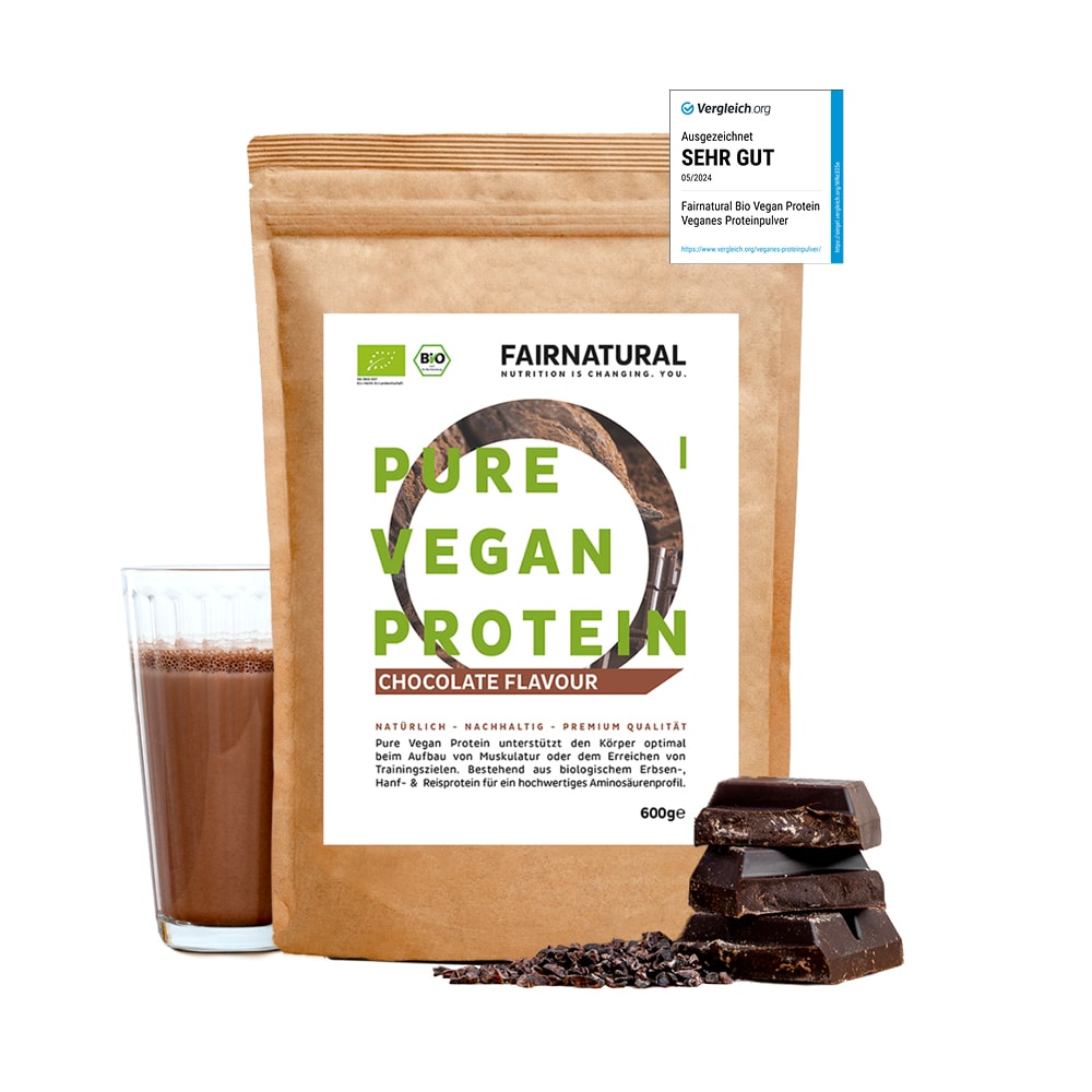 Chocolat en poudre protéiné vegan bio sans soja