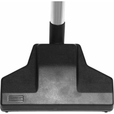 Un gros plan de l'Arcora International GmbH Arcora M 5 And Pro1.1 Turbodüse | 1 pièce d'embout de sol pour aspirateur avec poignée en métal, mettant en évidence la puissance de nettoyage, isolé sur un fond blanc.