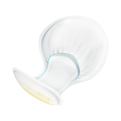 La protection d'incontinence TENA Comfort Extra, fabriquée par Essity Germany GmbH, est un coussin en tissu blanc arrondi qui s'adapte parfaitement à la peau. Elle dispose à une extrémité d'une section incurvée surélevée pour un confort ergonomique et offre une protection fiable pour les personnes souffrant d'incontinence urinaire. Disponible en paquets de 40 pièces.