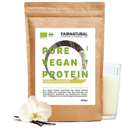 Poudre de protéine vegan bio vanille sans soja