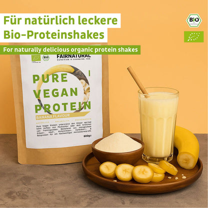 Banane en poudre protéinée vegan bio sans soja