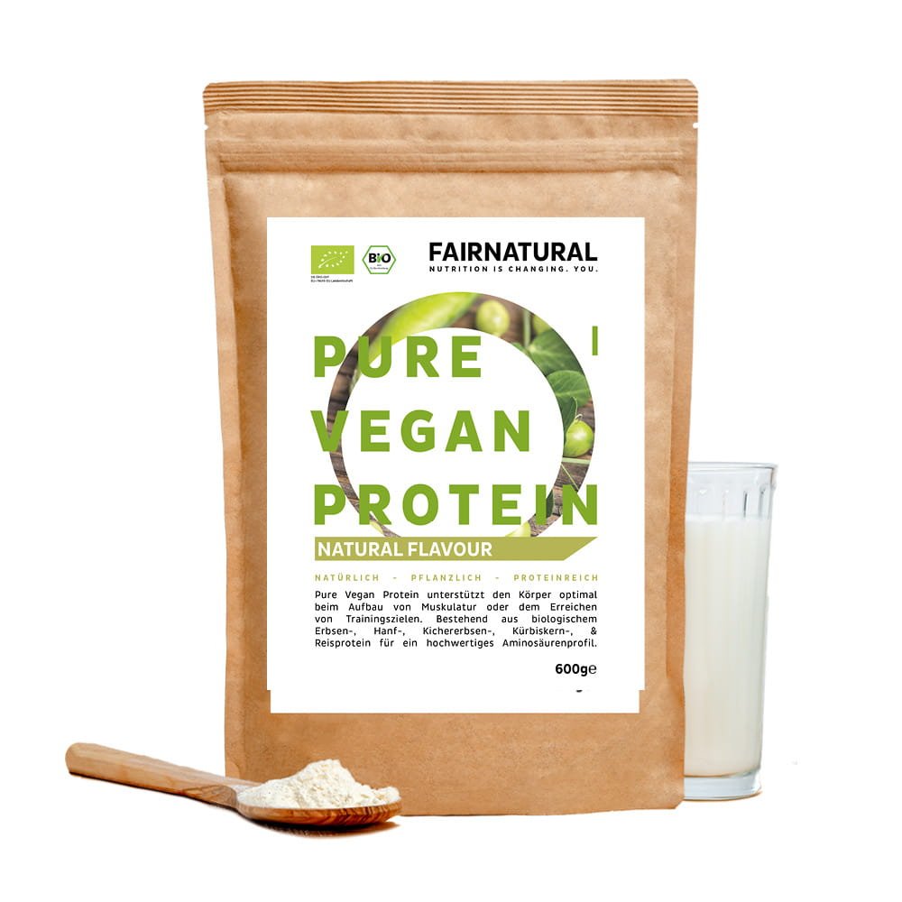 Poudre de protéine vegan bio neutre sans soja