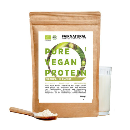 Poudre de protéine vegan bio neutre sans soja