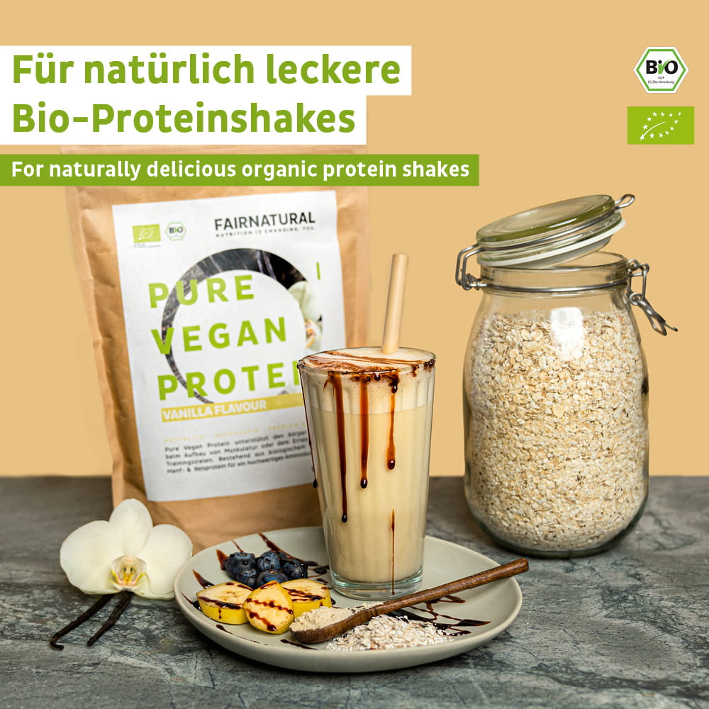 Poudre de protéine vegan bio vanille sans soja