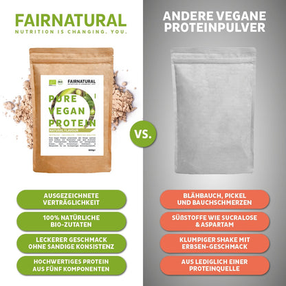 Poudre de protéine vegan bio neutre sans soja