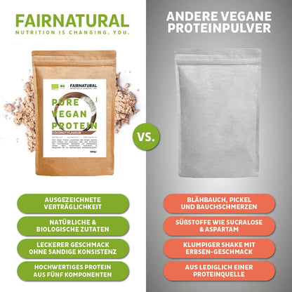 Poudre de protéine vegan bio noix de coco sans soja