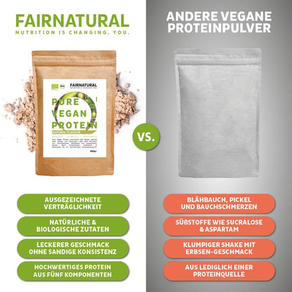 Poudre de protéine vegan bio neutre sans soja