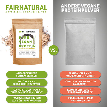 Poudre de protéine vegan bio vanille sans soja