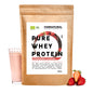 Protéines de lactosérum (whey) en poudre bio, saveur fraise