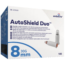 Aiguilles pour stylo de sécurité Embecta AutoShield Duo, 100 pièces - 30G - 8 mm