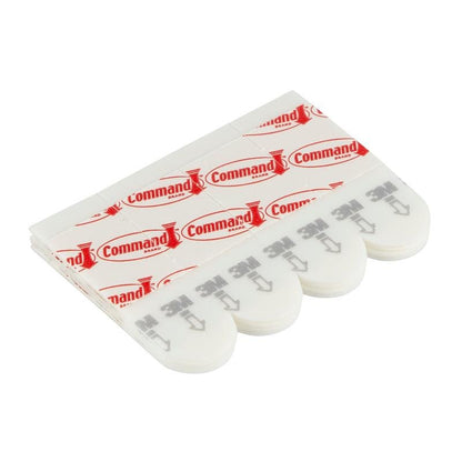 Petites Command™ Strips S, 17022N de 3M Deutschland GmbH : Bandes adhésives rondes pour une fixation sans dommage sur les murs - sans clous ni vis.