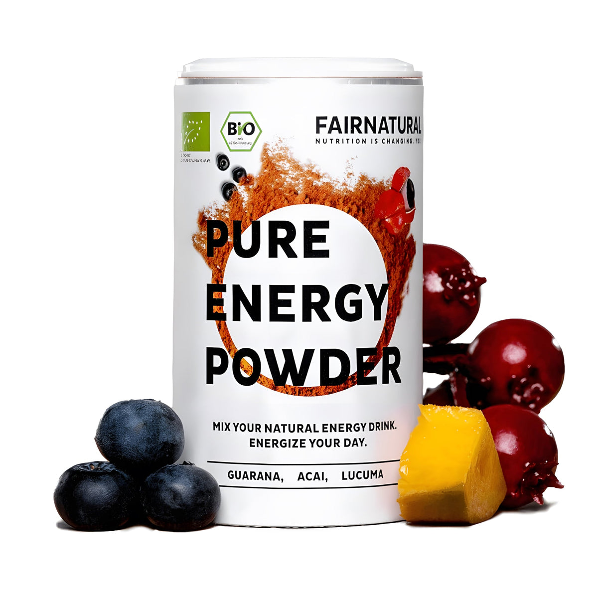 Boisson énergisante bio en poudre pré-entraînement