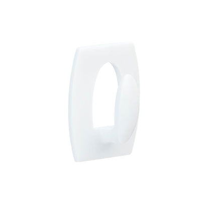 Le crochet mini Command™ 17006 de 3M Deutschland GmbH est un crochet en plastique blanc avec une base rectangulaire, monté sans perçage et amovible sans laisser de résidus. Idéal pour une fixation simple et douce.