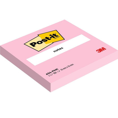 Un paquet de 6 Post-it® Notes adhésives, rose, 76x76mm, 100 feuilles chacune, de 3M Deutschland GmbH. Fabriqué à partir de papier certifié PEFC à 100% (SGSCH-PEFC-COC-110078) pour un approvisionnement responsable.