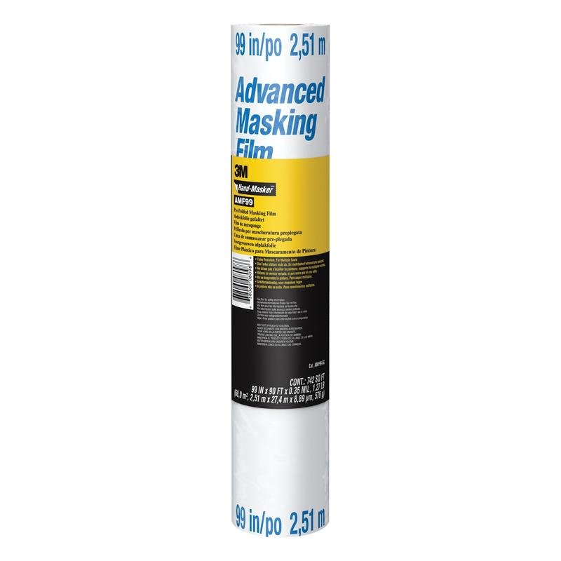 Film de masquage 3M™ Hand-Masker™, AMF99-8G ; 8' x 90', 1 rouleau/paquet | Paquet (1 rouleau)