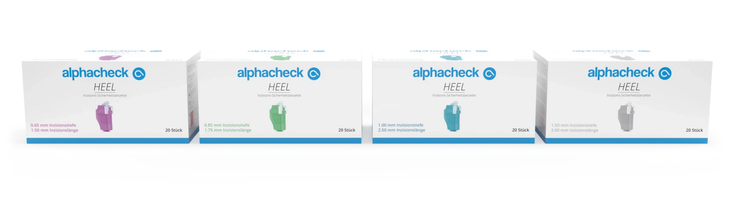 Lancettes de sécurité Alphacheck Heel pour incision