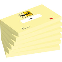 Notes Post-it®, jaune canari, 76 mm x 127 mm, 100 feuilles/bloc, 6 blocs/paquet, 100 % PEFC, SGSCH-PEFC-COC-110078 | Paquet (6 pièces)