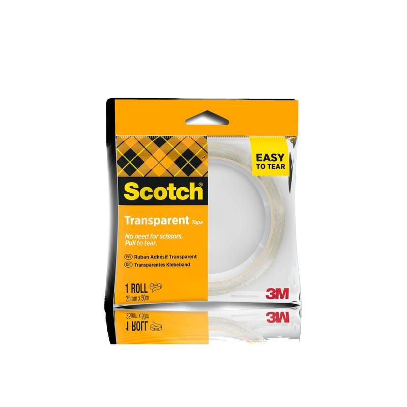 Ruban transparent Scotch® 508 Ruban à déchirer facile 25 mm x 50 m 1 rouleau/paquet | Paquet (1 rouleau)