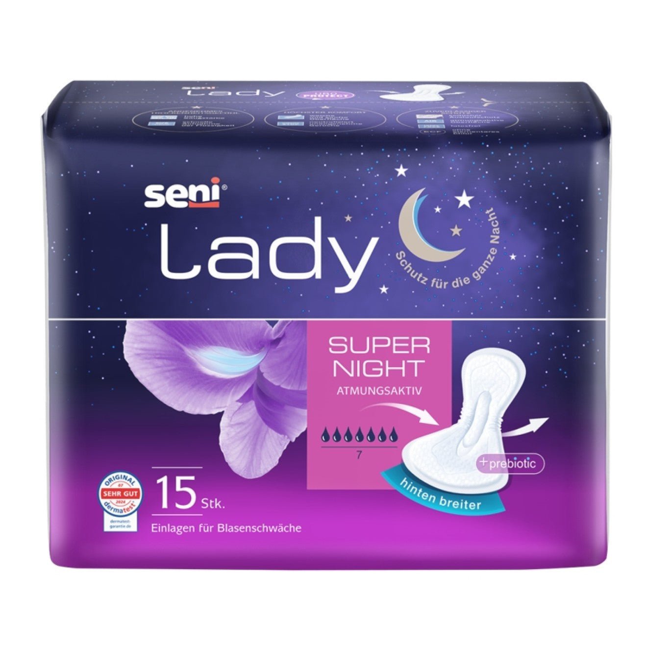 Seni Lady Super Nuit a15 | Paquet (15 pièces)