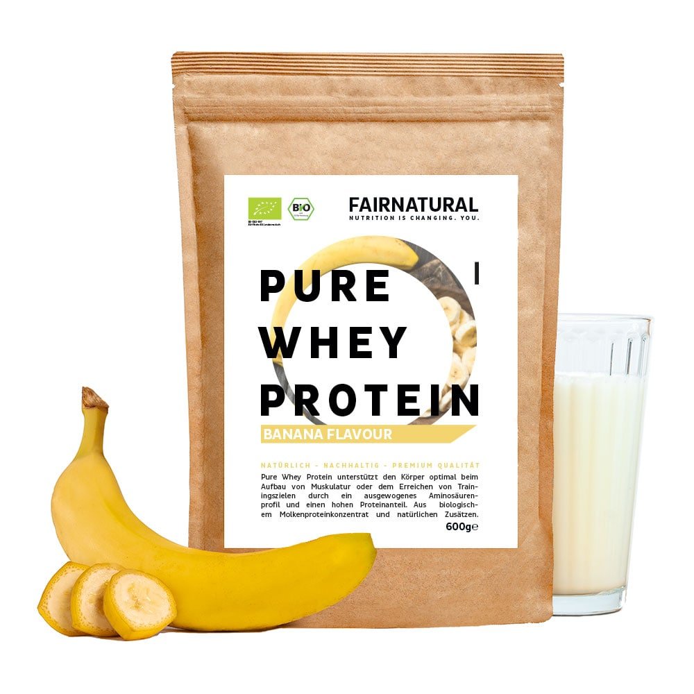Banane en poudre de protéine de lactosérum biologique