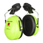 Cache-oreilles 3M™ PELTOR™ Optime™ II, couleur haute visibilité, support pour casque, H520P3E-467-GB | Paquet (1 pièce)